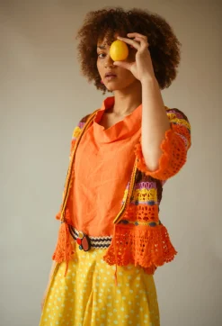 Rene Derhy Cardigans^Uruguay Cardigan in Orange