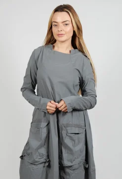Rundholz Black Label Dresses^Utility Dress with Long Sleeves in Rock