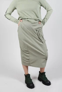 Rundholz Black Label Skirts^Utility Style Pencil Skirt in Defender
