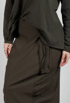 Rundholz Black Label Skirts^Utility Style Pencil Skirt in Jungle