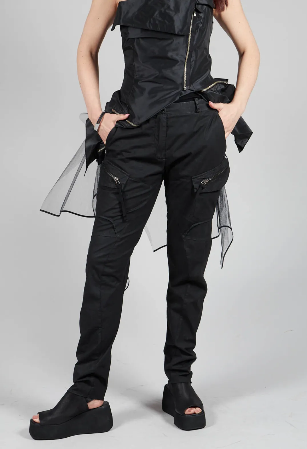 Masnada Trousers^Utility Trousers in Black