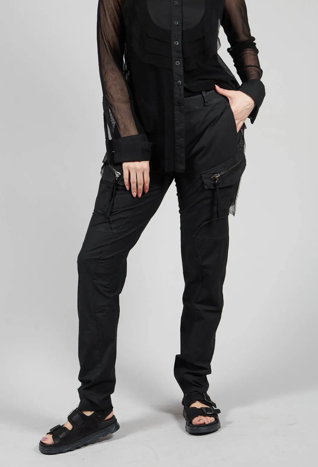 Masnada Trousers^Utility Trousers in Black