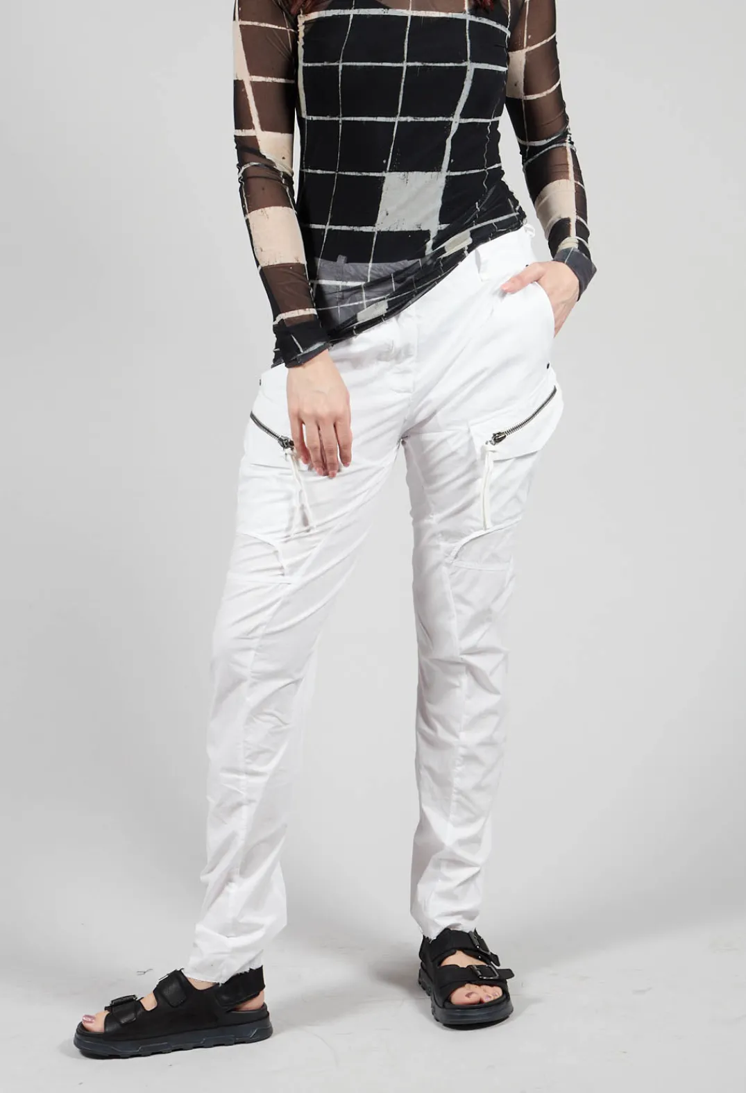Masnada Trousers^Utility Trousers in White