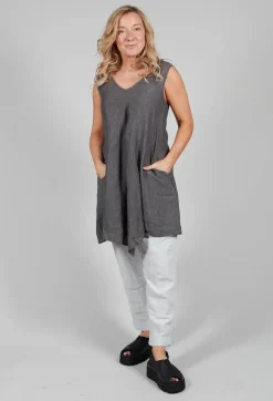 Kedziorek Tops^V Neck Tunic in Grey