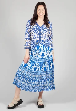 Rene Derhy Skirts^Valencia Skirt in Blue Print