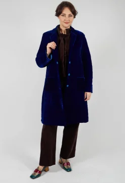 Les Filles d'Ailleurs Tops^Velvet Gillet in Chocolate