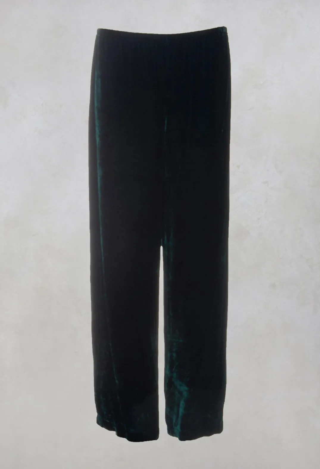 Out of Xile Co-ords & Suits^Velvet Wide Leg Trousers in Emerald