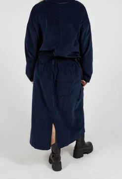 Album Di Famiglia Skirts^Velvet Wrap Skirt in Ink