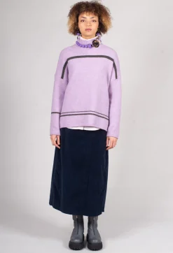 Album Di Famiglia Skirts^Velvet Wrap Skirt in Ink