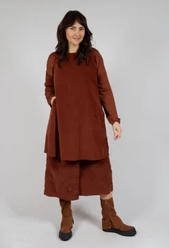 Album Di Famiglia Skirts^Velvet Wrap Skirt in Rust