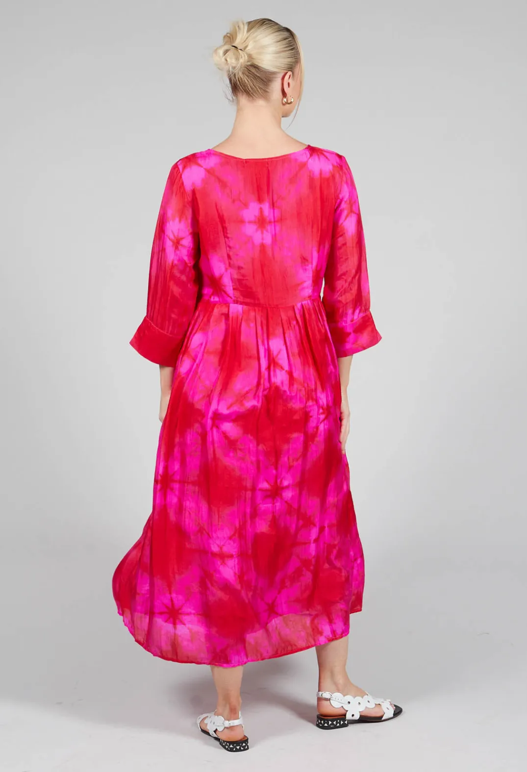 Bianco Levrin Dresses^Venus Dress in Red and Fuschia