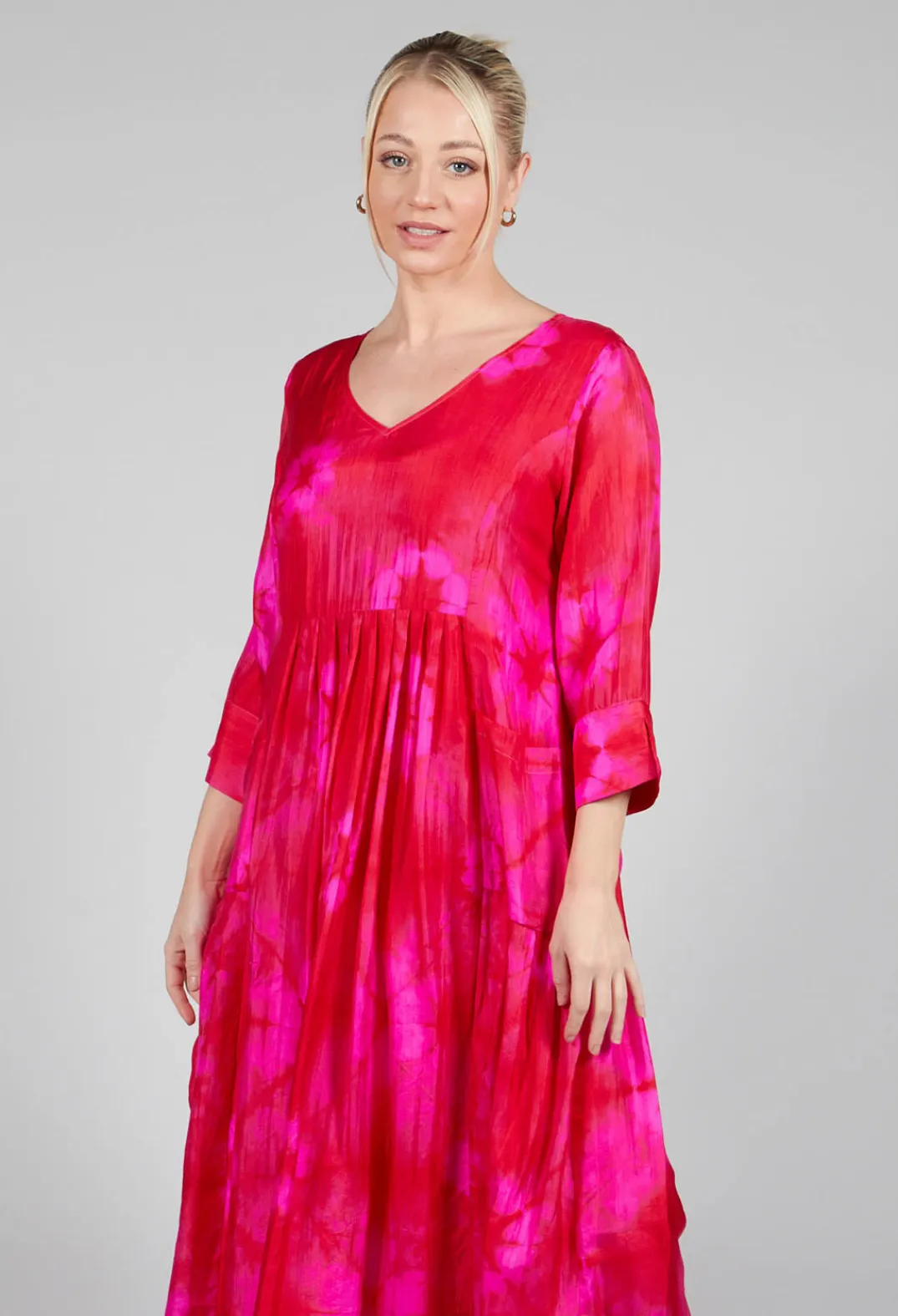 Bianco Levrin Dresses^Venus Dress in Red and Fuschia
