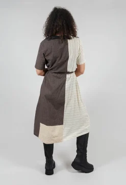 Les Ours Dresses^Veronique Dress in Lin/Cot Mixte