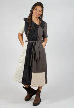 Les Ours Dresses^Veronique Dress in Lin/Cot Mixte