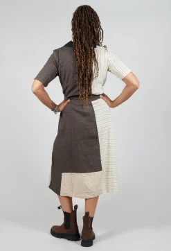Les Ours Dresses^Veronique Dress in Lin/Cot Mixte