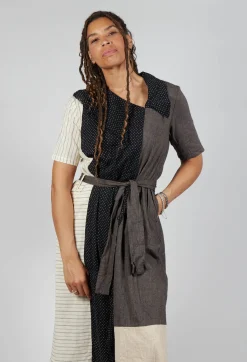 Les Ours Dresses^Veronique Dress in Lin/Cot Mixte