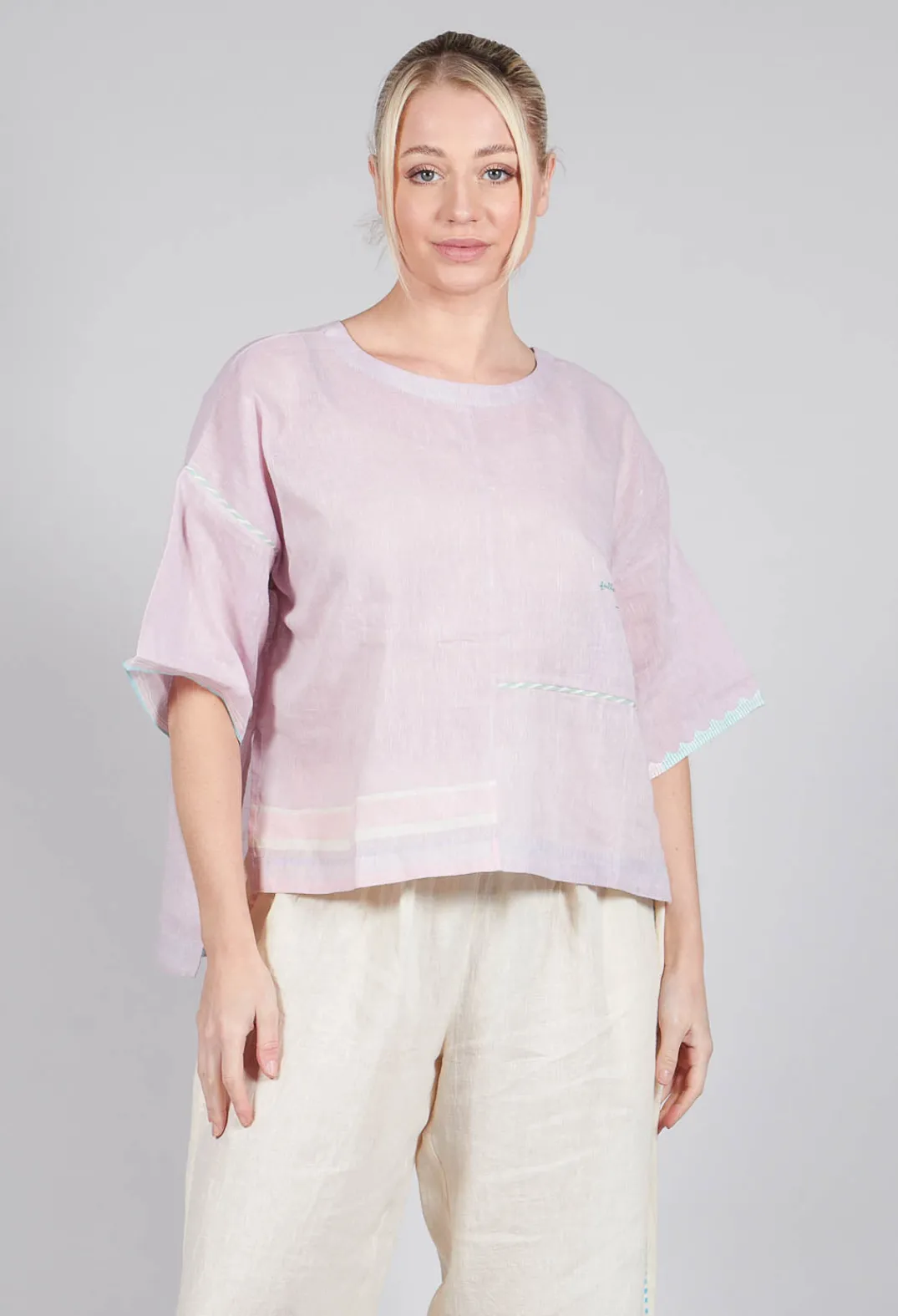 Eka Tops^Vervain Tee in Chalky Lilac