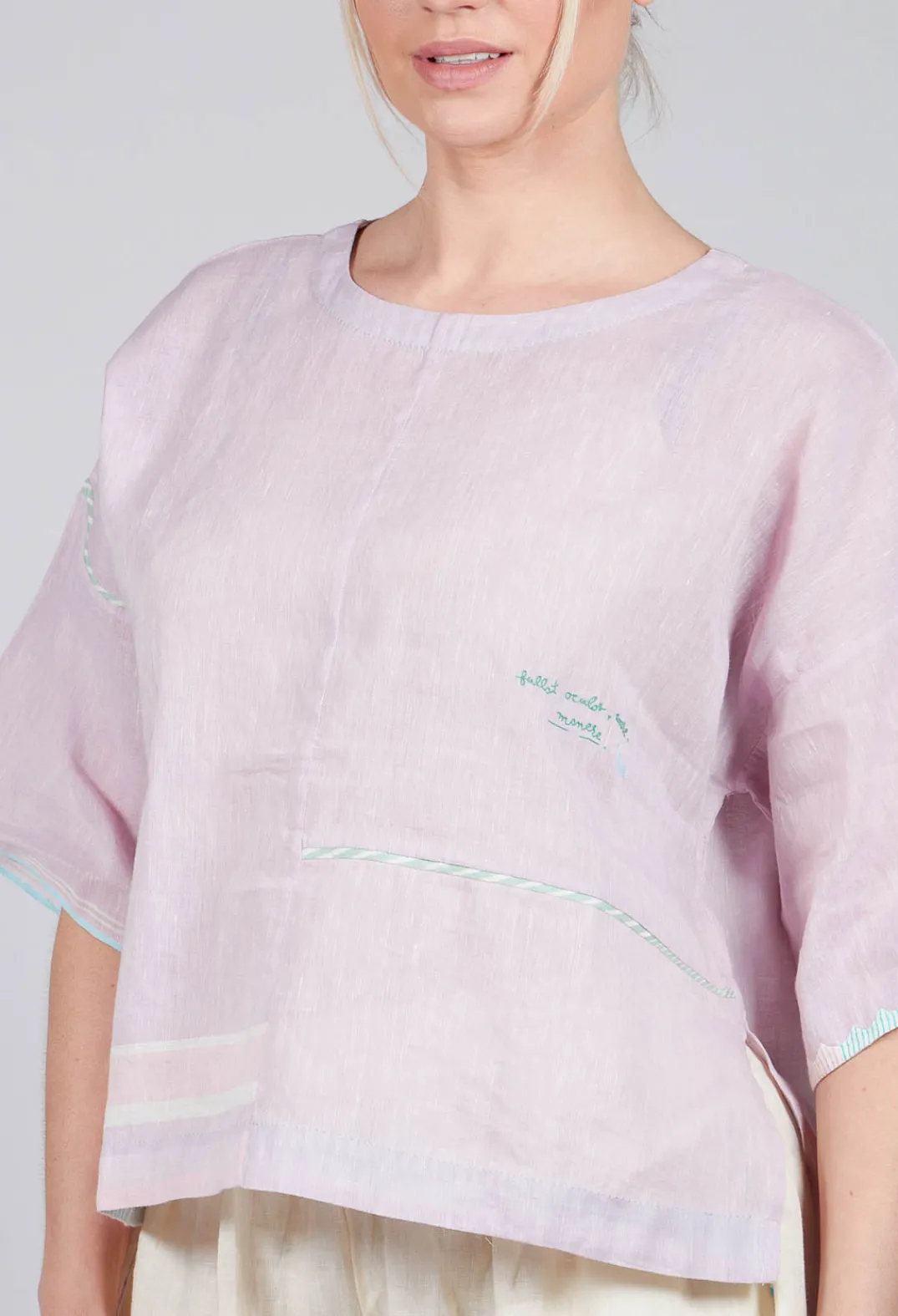 Eka Tops^Vervain Tee in Chalky Lilac