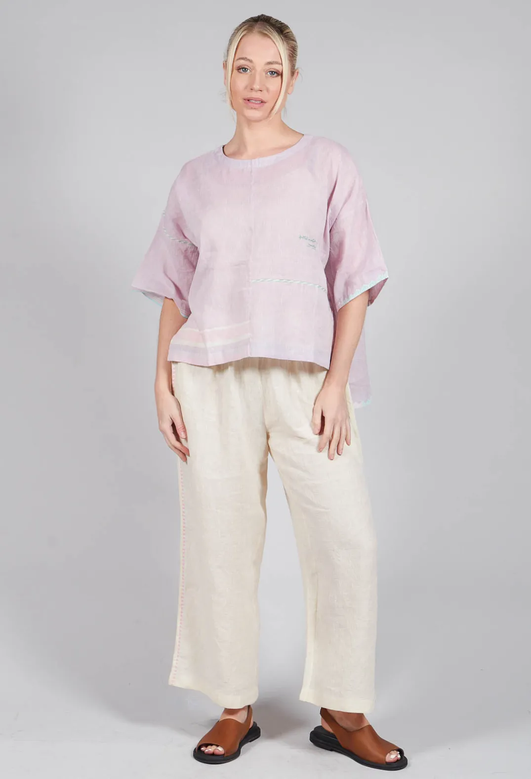 Eka Tops^Vervain Tee in Chalky Lilac
