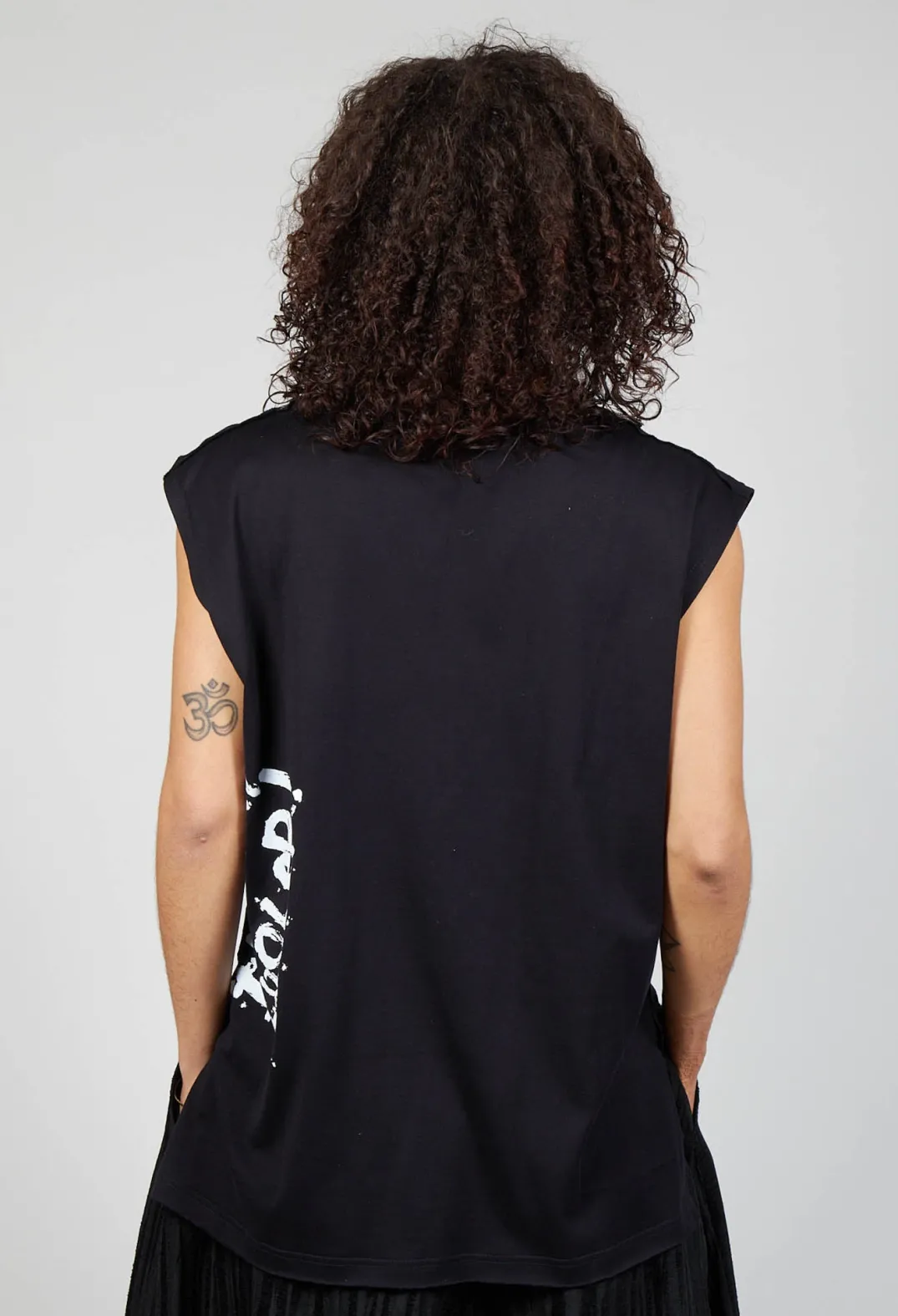Bread and Butter Tops^Vest Top in Black Print