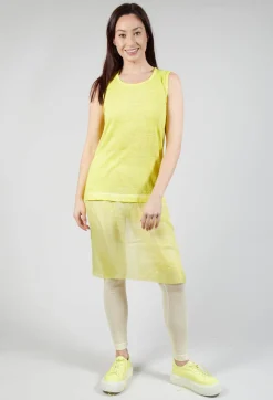 Rundholz Mainline Tops^Vest with Silk Accent in Lilly Cloud