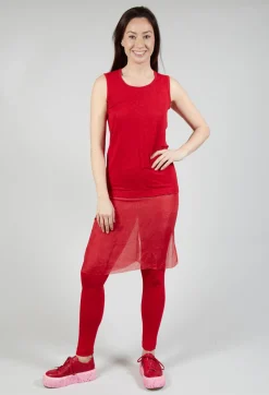 Rundholz Mainline Tops^Vest with Silk Accent in Rose Cloud