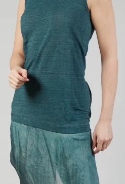 Rundholz Mainline Tops^Vest with Silk Accent in Tulip Cloud