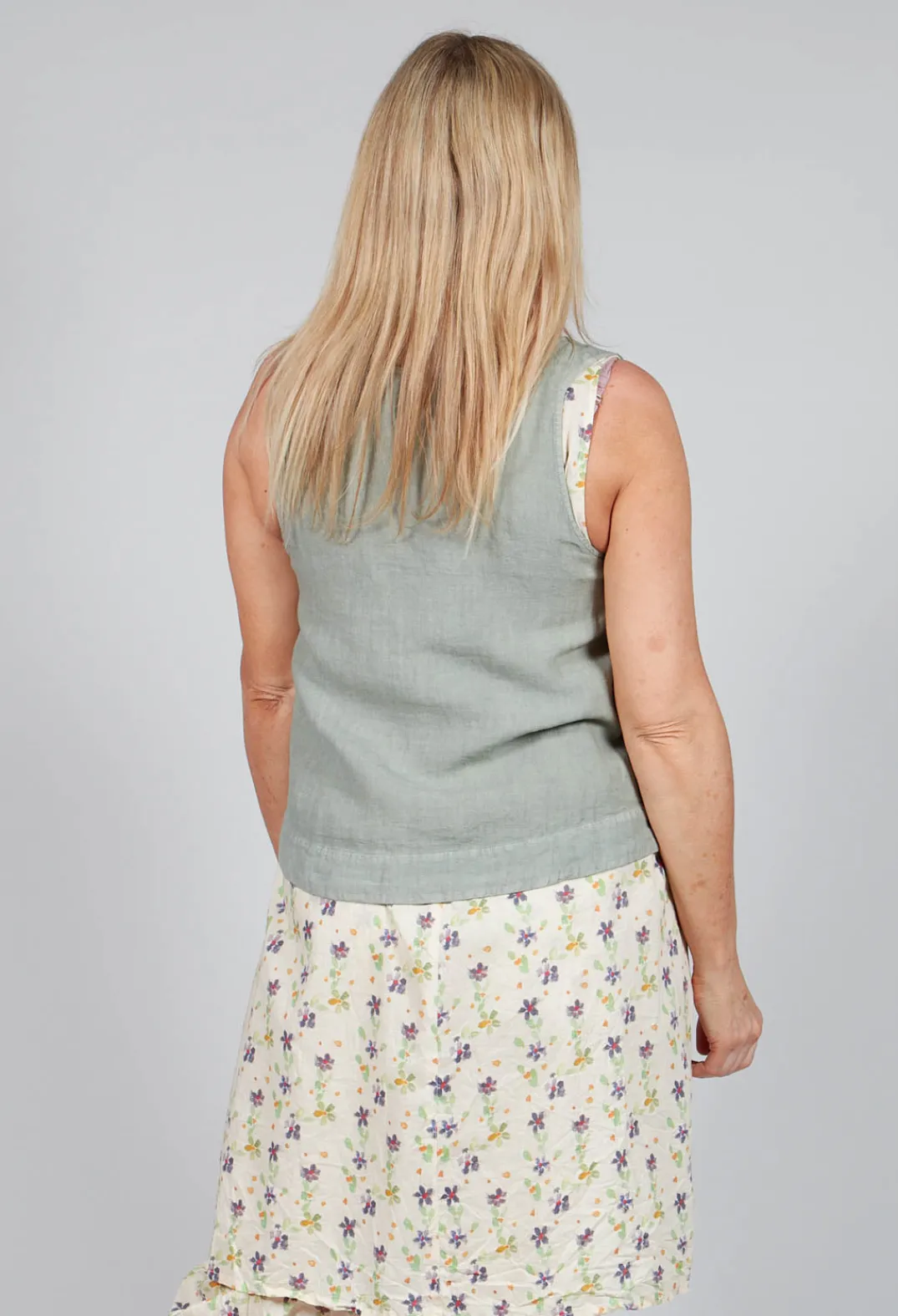 Elemente Clemente Tops^Vest Yune in Eucalyptus