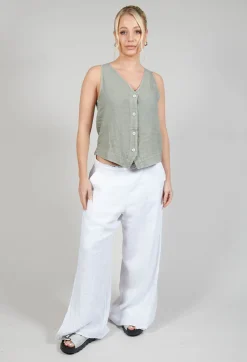 Elemente Clemente Tops^Vest Yune in Eucalyptus