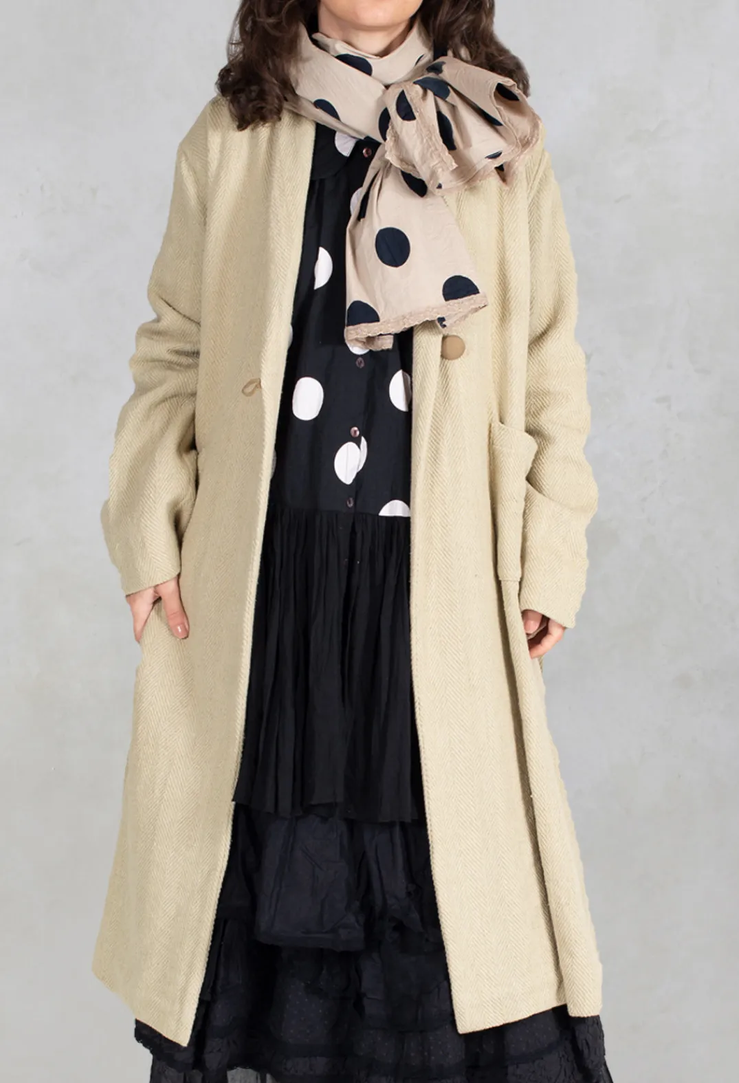 Les Ours Coats^Veste Jeannette Coat in Coton Rustique