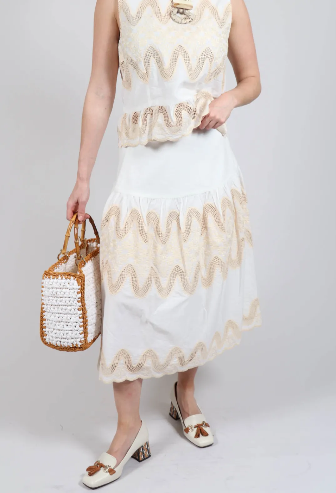 Rene Derhy Skirts^Villeneuve Skirt in Blanc