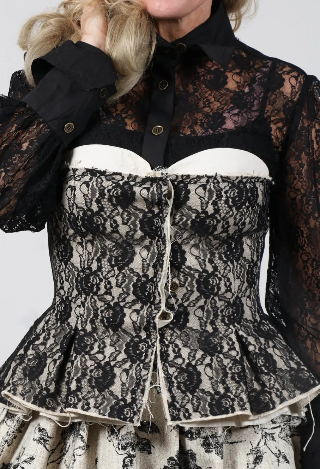 Another Archive Tops^Vintage Lace Corset