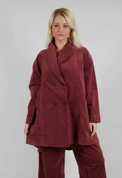 Amici Coats^Vintage Look Coat in Intense Rust