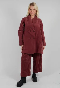 Amici Coats^Vintage Look Coat in Intense Rust