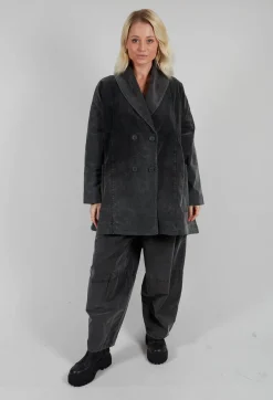 Amici Coats^Vintage Look Coat in Pewter