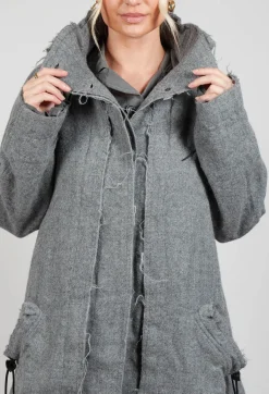 Rundholz Dip Coats^Virgin Wool Coat in Pencil Mel