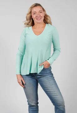 Maliparmi Jumpers^V-neckline Jumper in Verde Acqua-Water