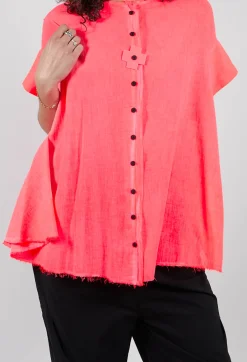 Pluslavie Shirts & Blouses^Voile Shirt in Coral