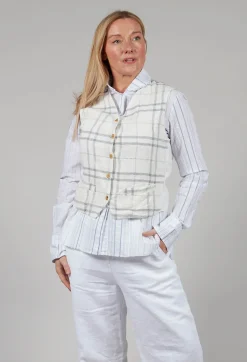 Hannoh Wessel Coats^Waistcoat Gemma in Natural Check