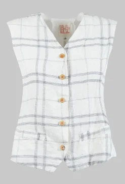 Hannoh Wessel Coats^Waistcoat Gemma in Natural Check