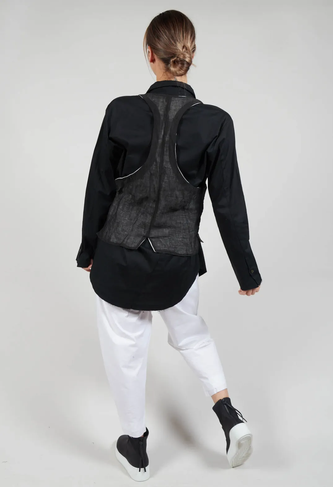 Marc Point Jackets^Waistcoat in Black / White