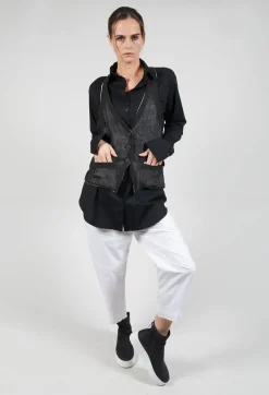Marc Point Jackets^Waistcoat in Black / White