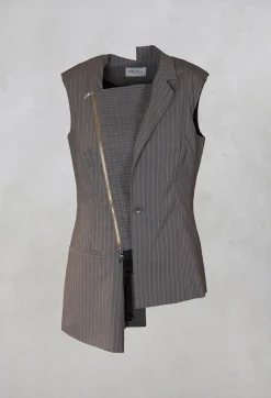 Oblique Creations Jackets|Co-ords & Suits^Waistcoat in Brown