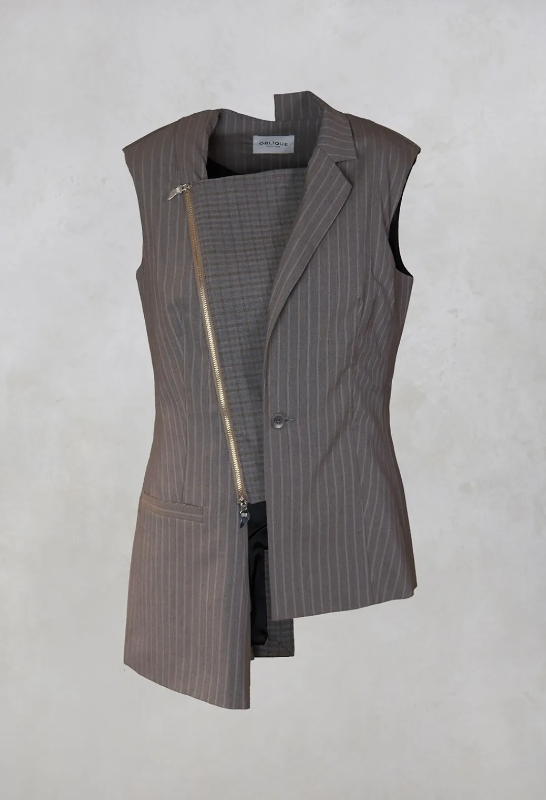 Oblique Creations Jackets|Co-ords & Suits^Waistcoat in Brown