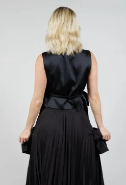 Mei Meij Jackets^Waistcoat with Bows in Nero