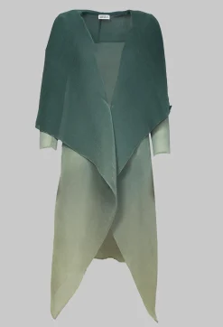 Alquema Coats^Waterfall Front Coat in Royal Ombre