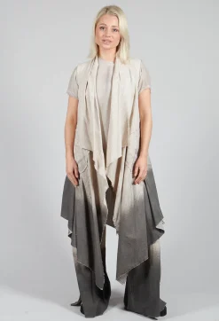 Sanctamuerte Coats^Waterfall Long Coat in Over Cotone Sand