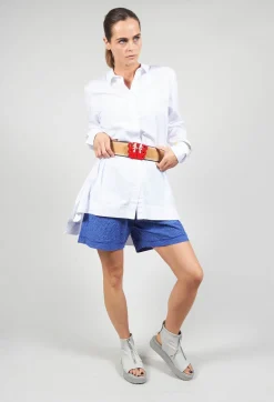 Exquisite J Belts^Wide Elasticated Belt with Bold Feature Buckle