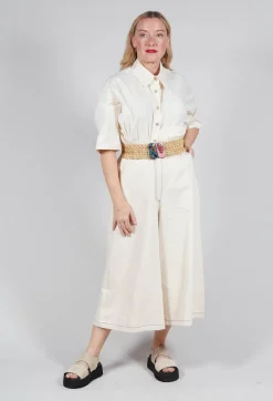Exquisite J Belts^Wide Elasticated Woven Belt with Buckle Detail