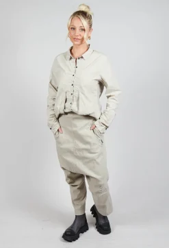Rundholz Dip Trousers^Wide Fabric Waistband Trousers in Eraser